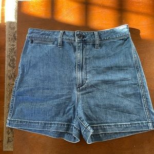 Madewell denim shorts.